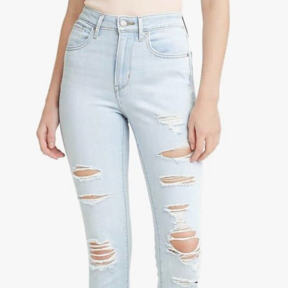 Levi's Denim - Levi's Women's Light Wash 721 High Rise Skinny Jeans Size 25